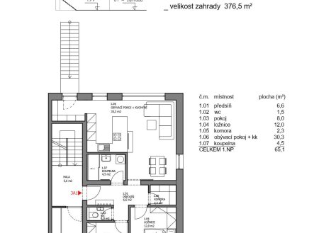 Prodej bytu, 3+kk, 65 m² obrázek
