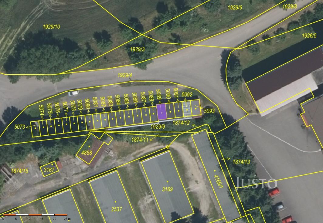 Prodej garáže 20 m² s pozemkem 20 m²
