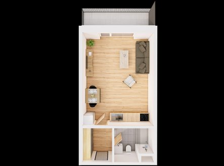 Prodej bytu, 1+kk, 47 m²