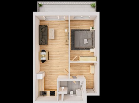 Prodej bytu, 2+kk, 70 m²