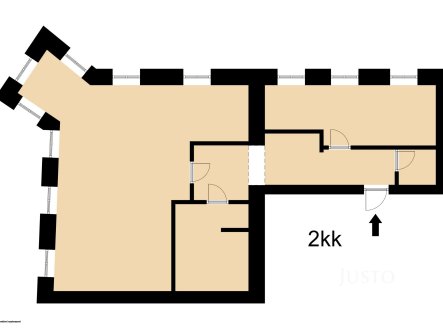 Pronájem bytu, 2+kk, 89 m²