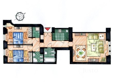 Pronájem bytu, 3+1, 80 m²