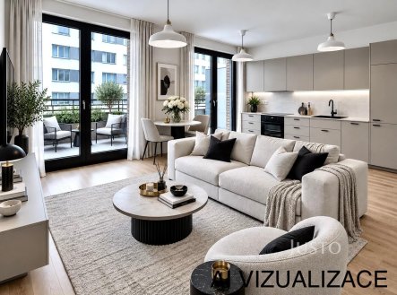 Pronájem bytu, 1+kk, 45 m²