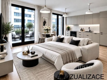 Pronájem bytu, 1+kk, 45 m²