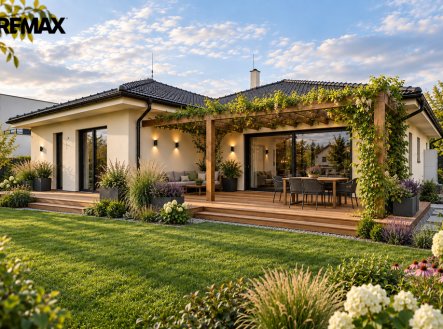 VIZUALIZACE možného budoucího stavu části domu se vstupem do zahrady... | Prodej - dům/vila, 195 m²