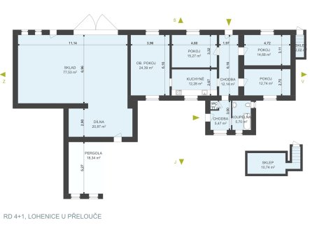 Prodej domu/vily, 104 m²