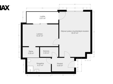 Prodej bytu, 2+kk, 63 m²