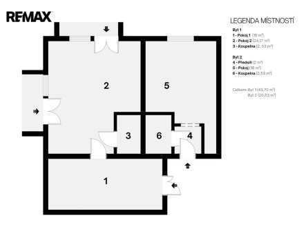 Prodej bytu, 3+kk, 69 m²