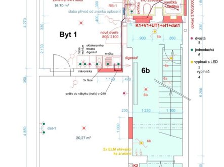 Pronájem bytu, 2+kk, 42 m²