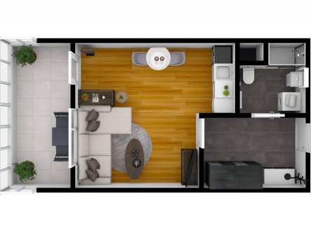 Pronájem bytu, 1+kk, 31 m²