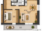 Prodej bytu, 2+kk, 54 m²