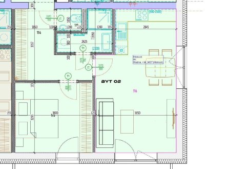 Prodej bytu, 2+kk, 54 m²