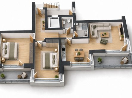 Prodej bytu, 3+kk, 109 m²