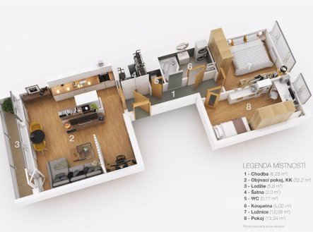 Prodej bytu, 3+kk, 81 m² obrázek