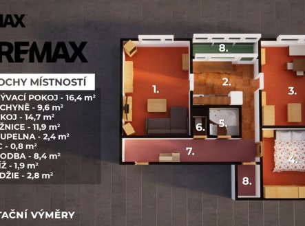 Prodej bytu, 3+1, 66 m²
