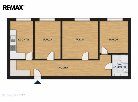 Pronájem bytu, 3+1, 81 m²