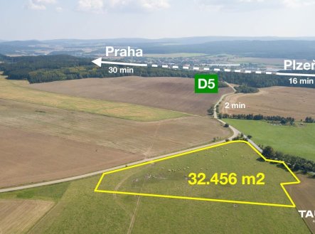 Prodej pozemku pro komerční výstavbu, 32 456 m² obrázek