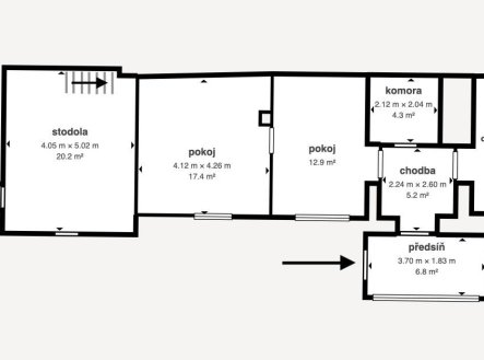 . | Prodej - chata/rekreační objekt, 114 m²