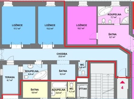 Prodej bytu, 3+kk, 113 m²