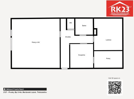 Prodej bytu, 3+kk, 65 m²