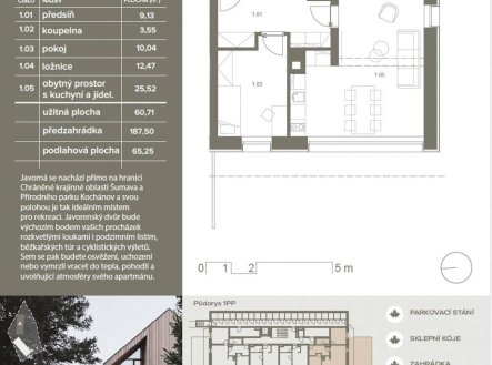 Prodej bytu, 3+kk, 65 m²