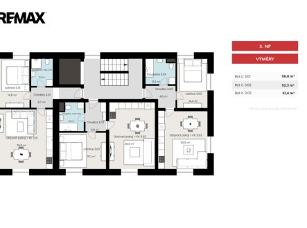Prodej bytu, 2+kk, 55 m²