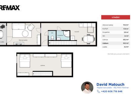 Prodej bytu, 3+kk, 66 m²