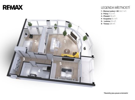 Prodej bytu, 3+kk, 66 m²