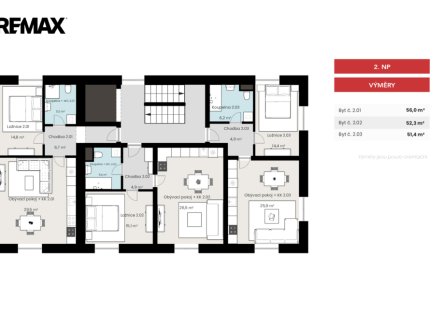Prodej bytu, 2+kk, 52 m²