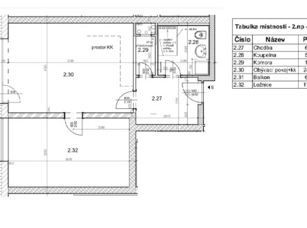 Pronájem bytu, 2+kk, 61 m²