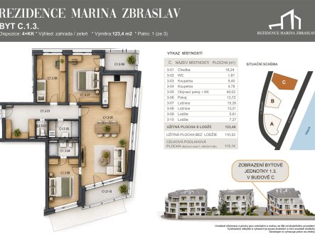 Prodej bytu, 4+kk, 115 m²