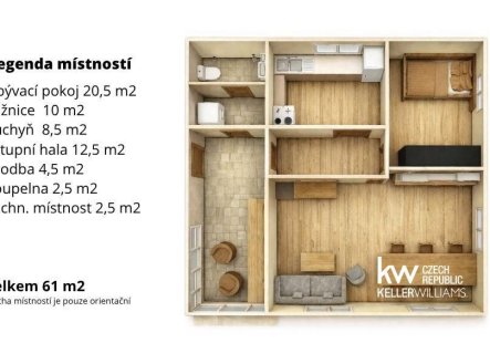 Prodej chaty/rekreačního objektu, 61 m²