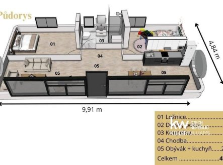 Prodej , 48 m²