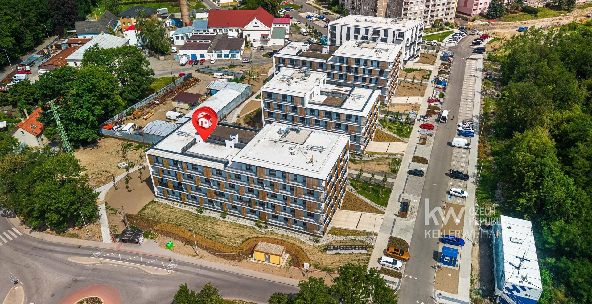 Prodej 2+kk 55 m² + balkón 6 m² + parkování