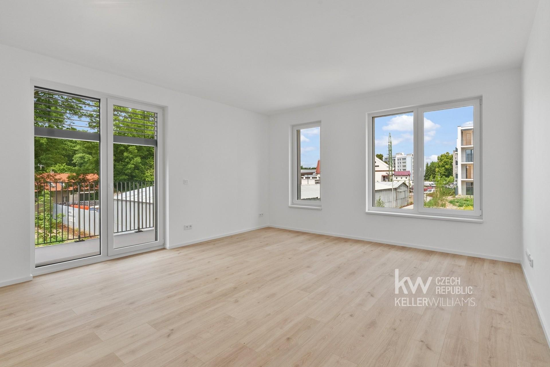 Prodej 2+kk 55 m² + balkón 6 m² + parkování