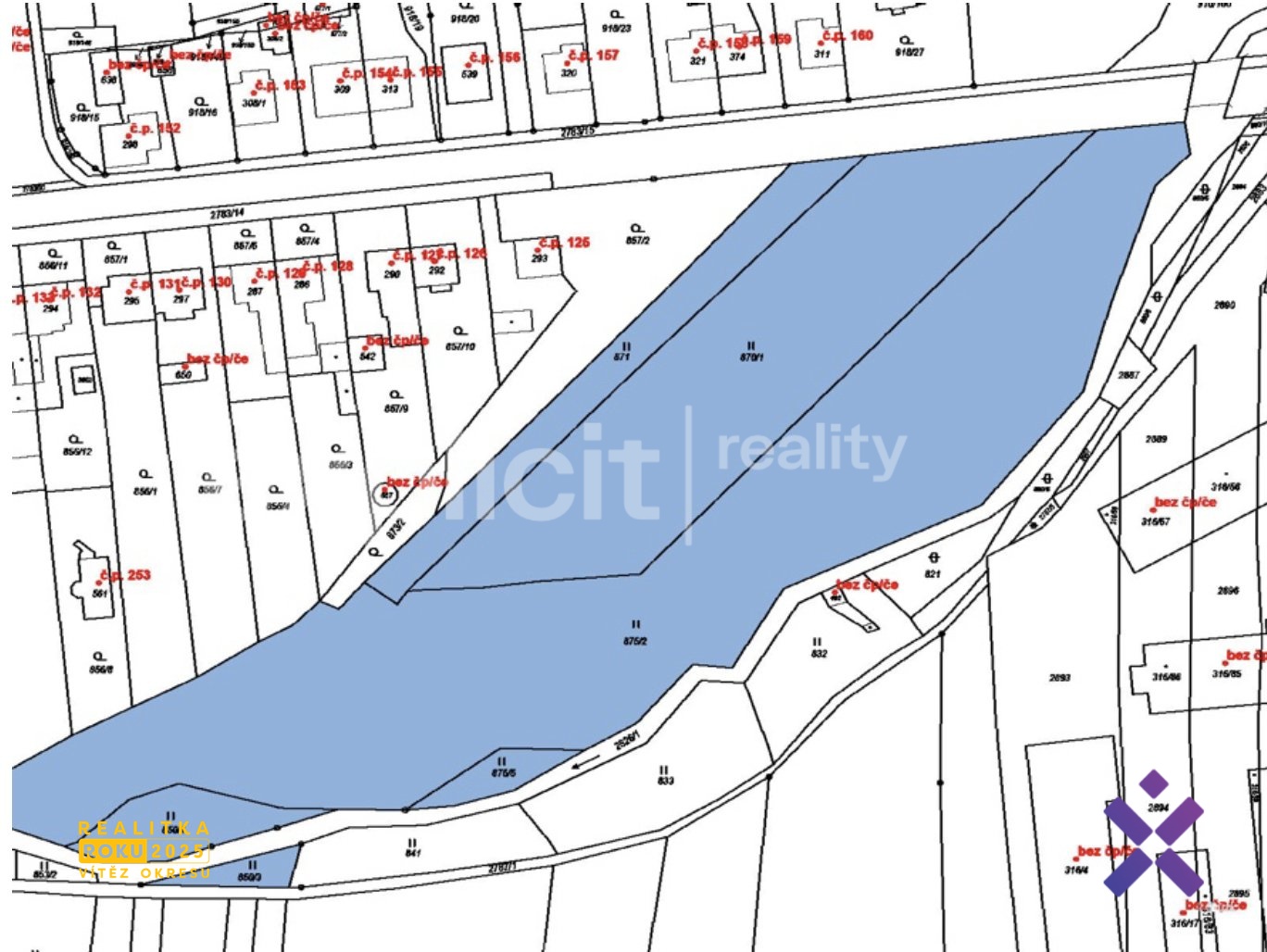 Filip Hladiš - realitní makléř, Prodej komerčních pozemků plocha pro hromadné bydlení 15 066 m², Jan
