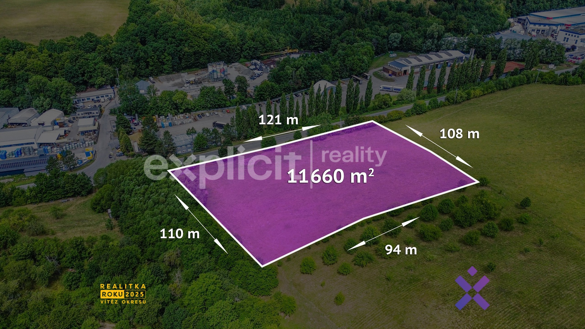 Prodej komerčního pozemku 11 660 m², Slušovice
