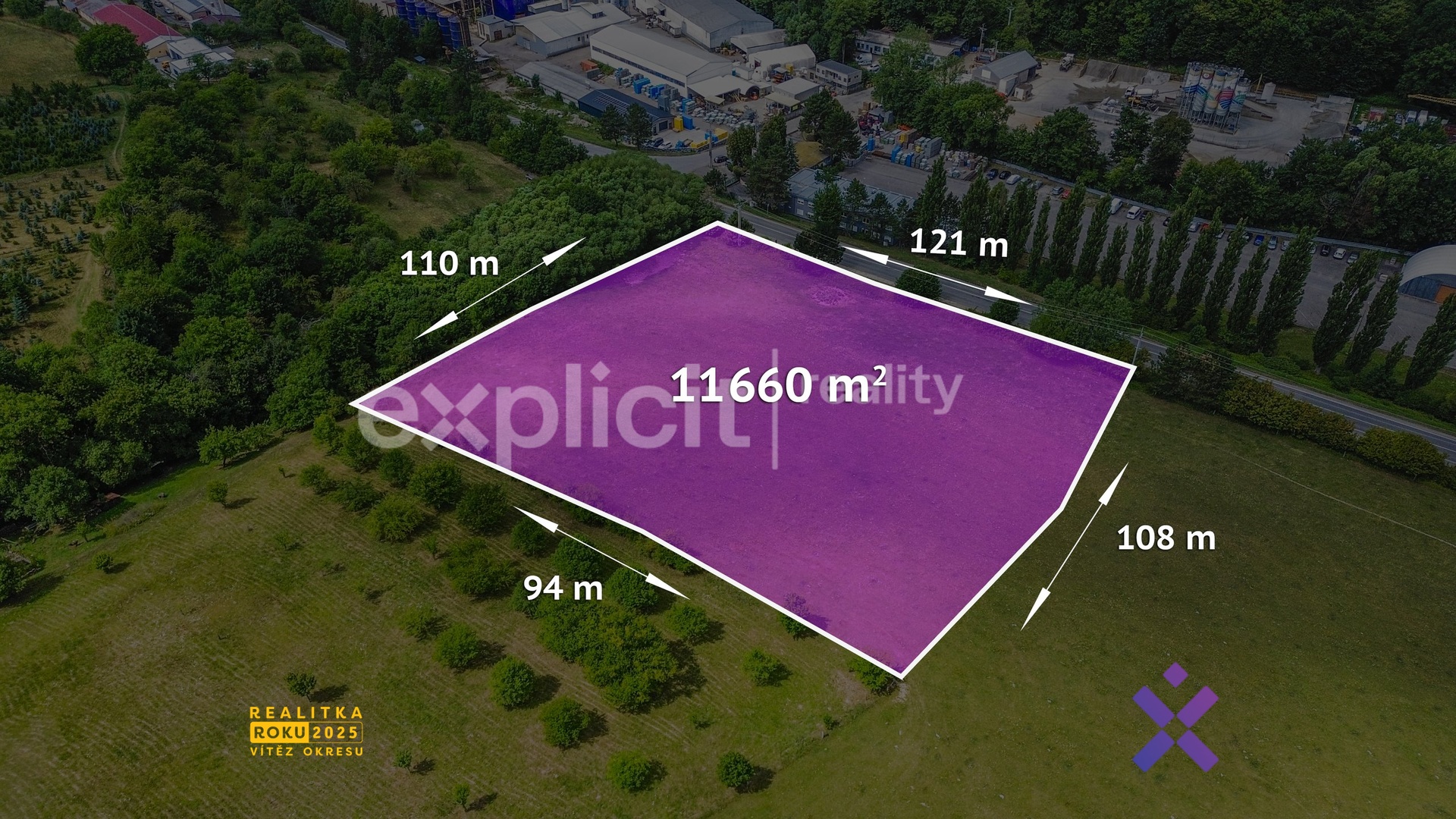 Prodej komerčního pozemku 11 660 m², Slušovice