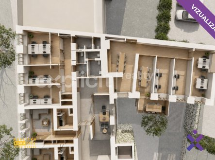 Pronájem kanceláře, 211 m²