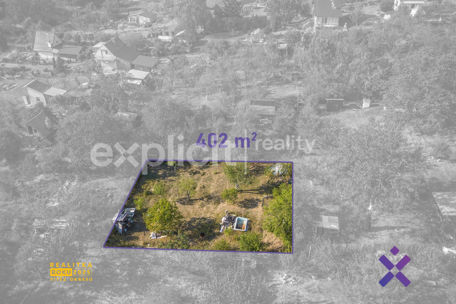Prodej pozemku 402 m² - Vinohrady, Uherský Brod