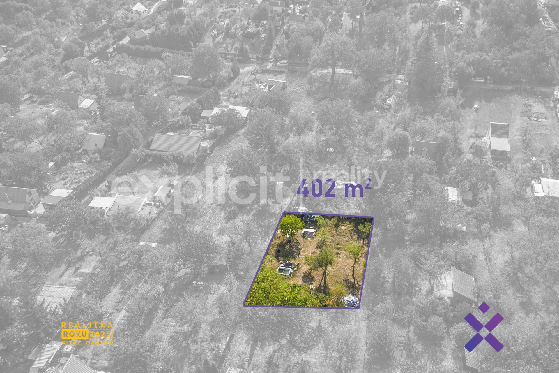 Prodej pozemku 402 m² - Vinohrady, Uherský Brod