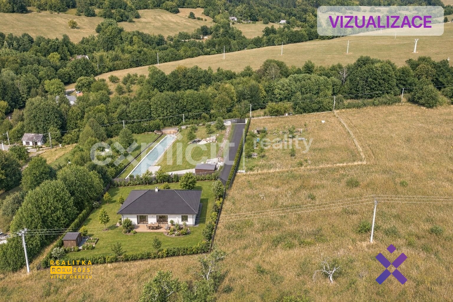 Filip Hladiš-realitní makléř, Prodej stavebního pozemku 1 681 m², Lopeník