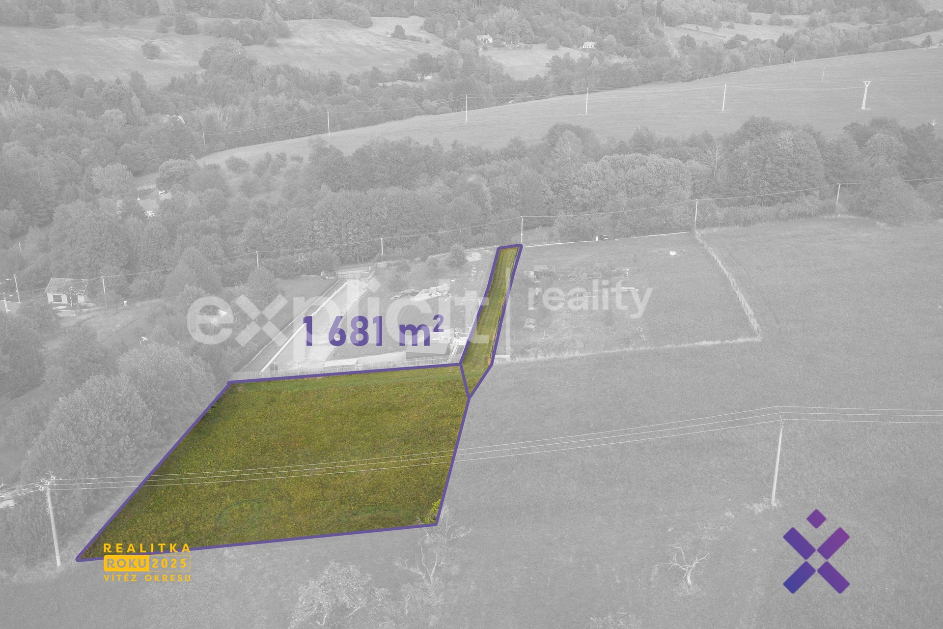 Filip Hladiš-realitní makléř, Prodej stavebního pozemku 1 681 m², Lopeník