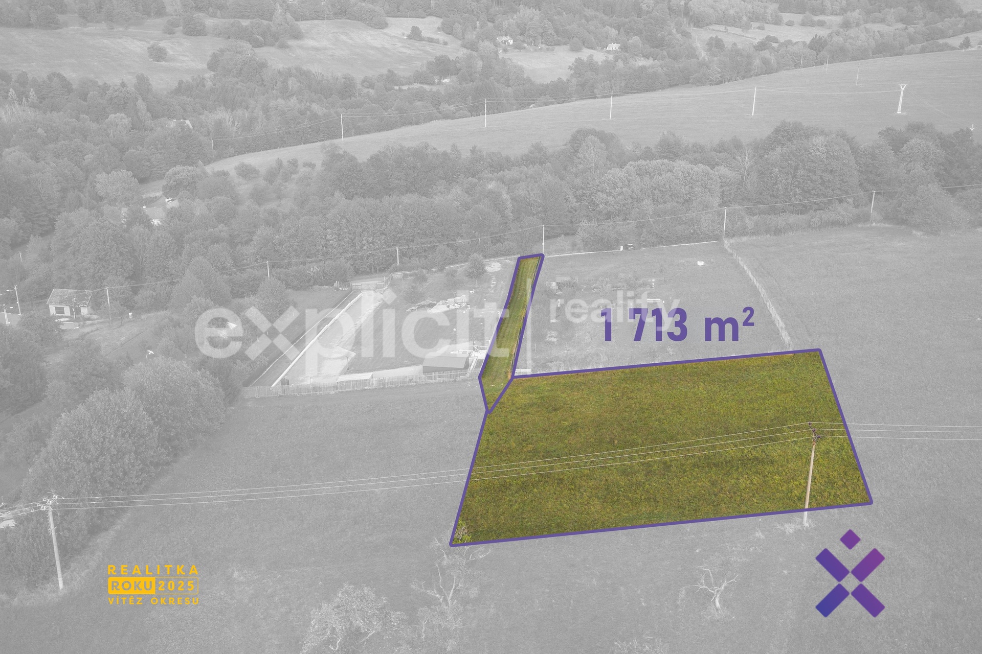 Filip Hladiš-realitní makléř, Prodej stavebního pozemku 1 713 m², Lopeník