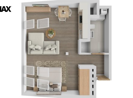 Prodej bytu, 1+kk, 43 m²