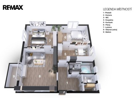 Pronájem bytu, 3+1, 70 m²