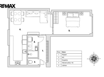 Prodej bytu, 2+kk, 52 m²