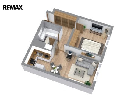 Pronájem bytu, 2+kk, 48 m²