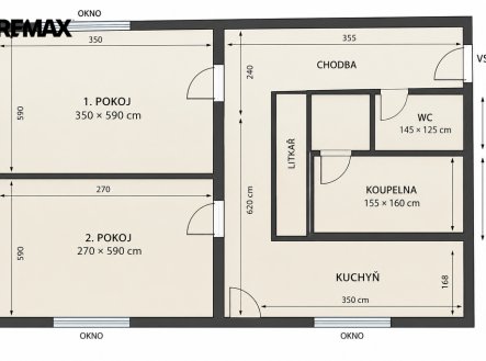 Prodej bytu, 2+1, 65 m²
