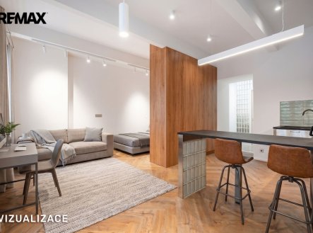 Pronájem bytu, 1+kk, 45 m²